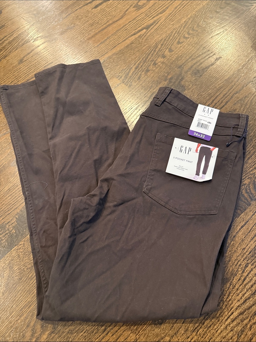 GAP Men’s 5-Pocket Jeans in Dark Brown 36x32